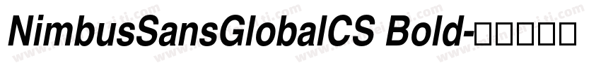 NimbusSansGlobalCS Bold字体转换
